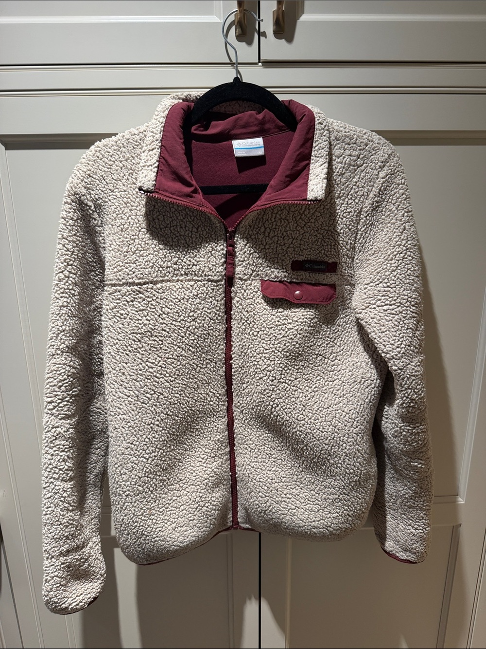 Columbia Women’s Burgundy Full-Zip Fleece Jacket